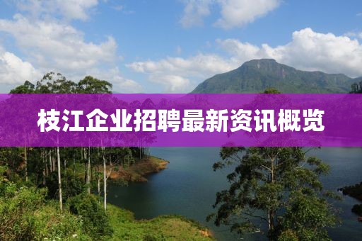 枝江企业招聘最新资讯概览