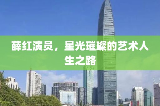 薛红演员，星光璀璨的艺术人生之路