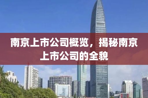 南京上市公司概览，揭秘南京上市公司的全貌
