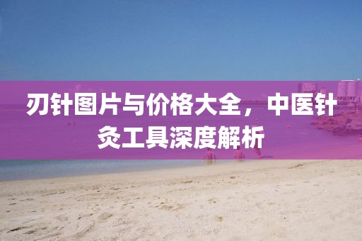 刃针图片与价格大全，中医针灸工具深度解析