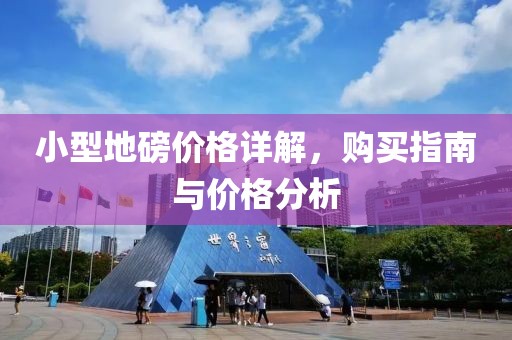 小型地磅价格详解，购买指南与价格分析