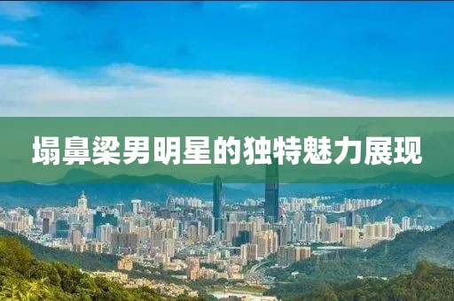 塌鼻梁男明星的独特魅力展现