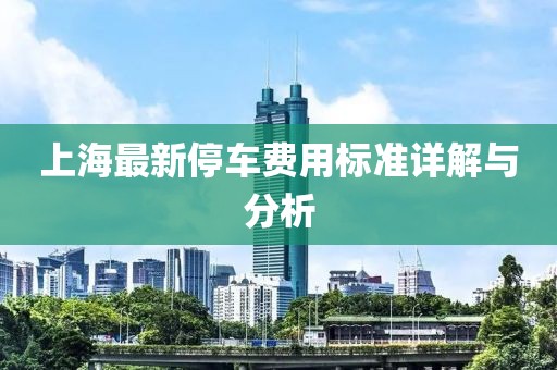 上海最新停车费用标准详解与分析