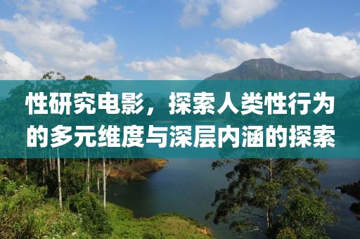 性研究电影，探索人类性行为的多元维度与深层内涵的探索