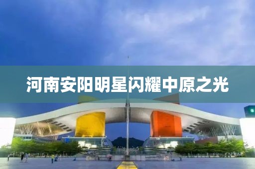 河南安阳明星闪耀中原之光