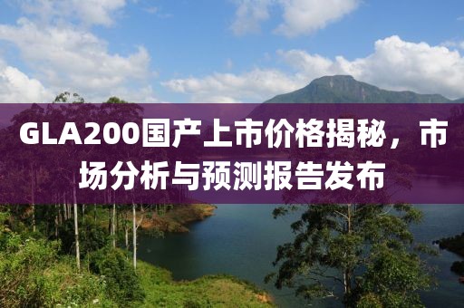GLA200国产上市价格揭秘，市场分析与预测报告发布